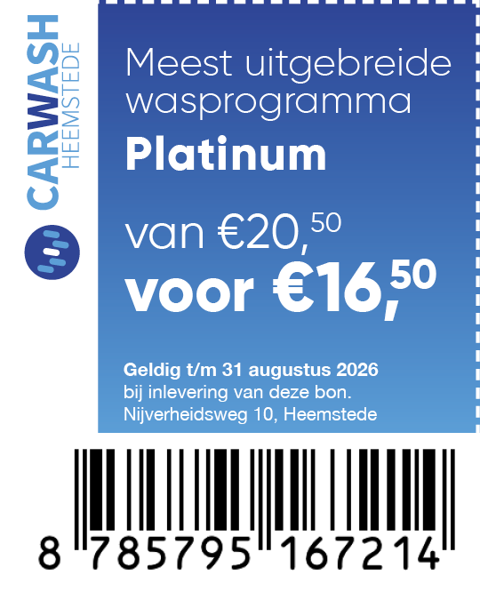 Platinum van €20,50 voor €16,50